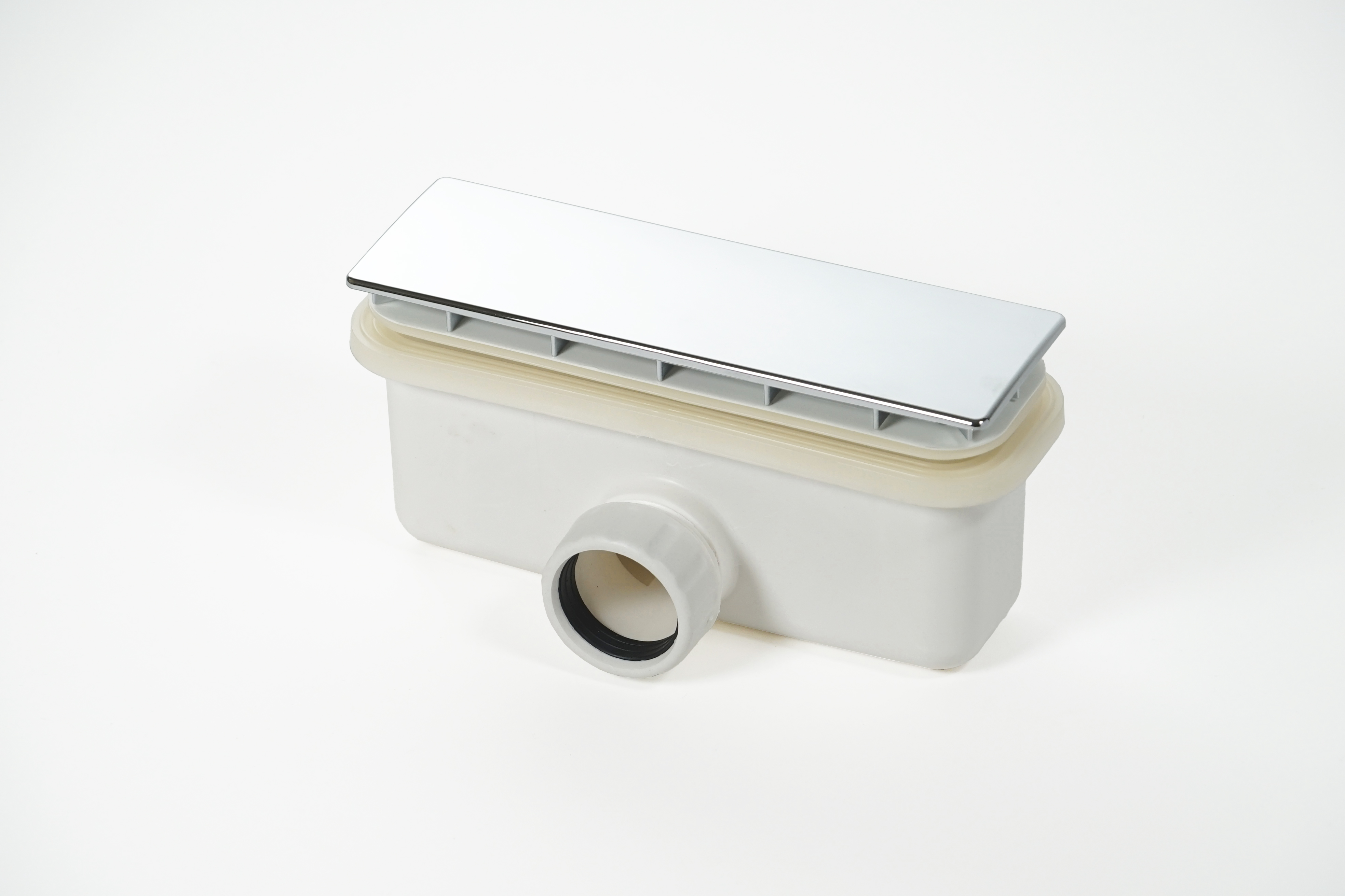 Rettangolare 2 Sifoni H50 con Placca
